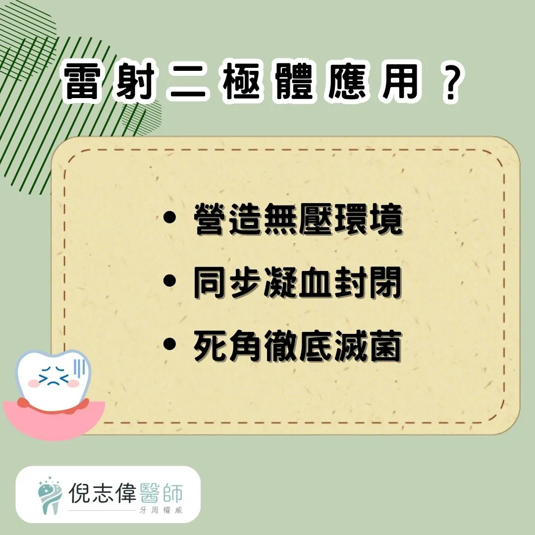 怕痛族必看!提升看牙效率與舒適,倪志偉醫師解析雷射二極體應用 1 雷射二極體應用?